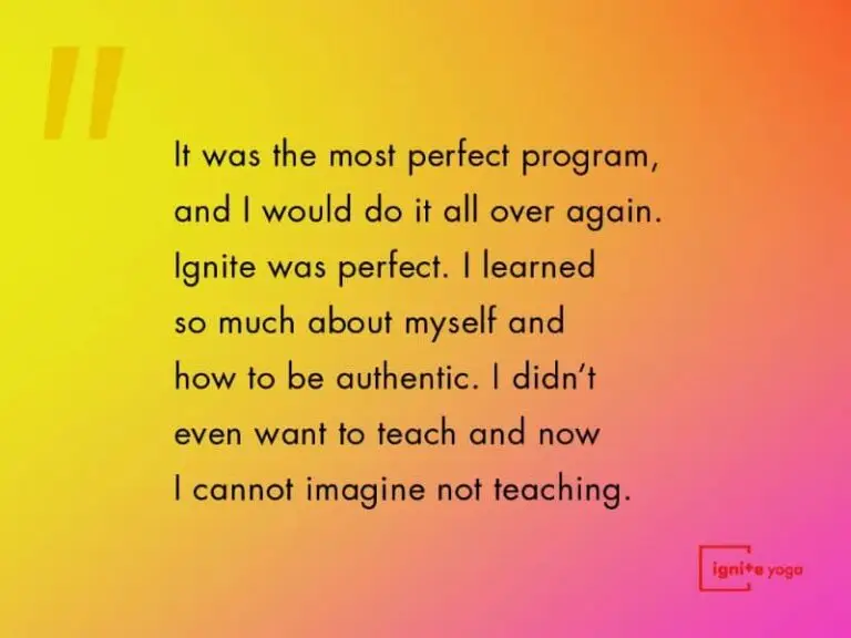 Centerville Yoga Teacher Training Testimonial Ignite Yoga